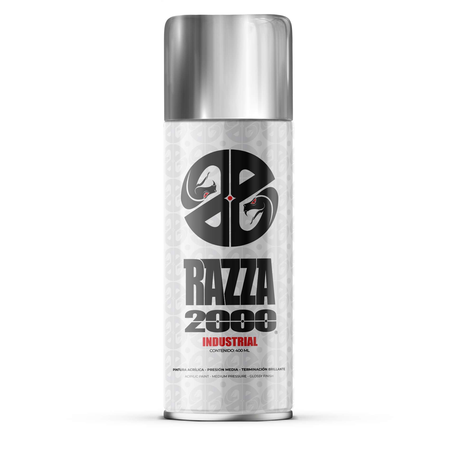 PINTURA EN AEROSOL RAZZA 2000 INDUSTRIAL 400ML CROMO
